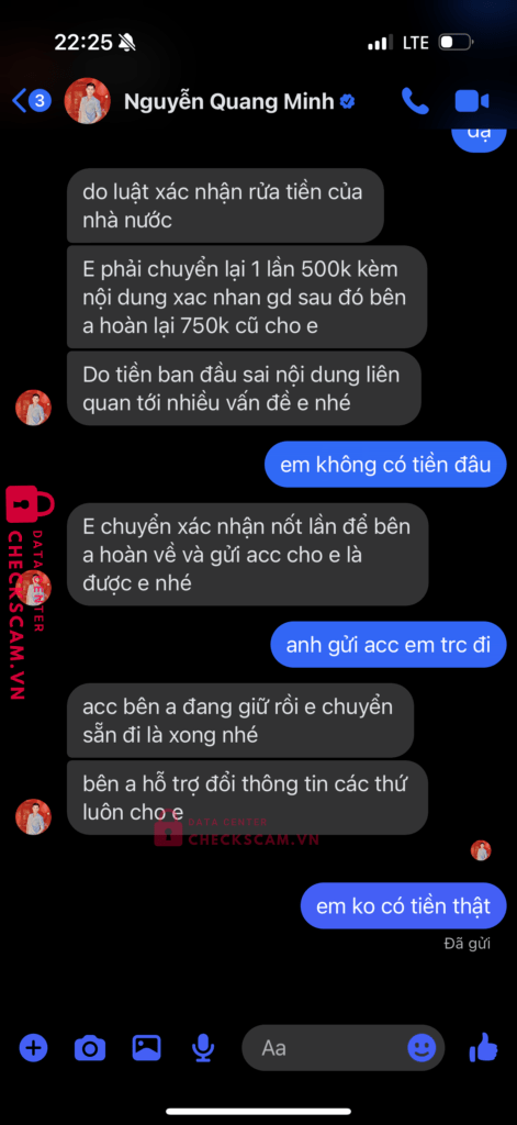 050819737 Vu Thanh Dung VIB bị cảnh báo lừa đảo scam