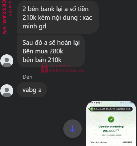 067813383 Vu Van Ngoc VIB bị cảnh báo lừa đảo scam