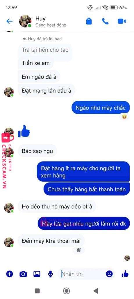 1031532682 Thai Hoang Son VCB bị cảnh báo lừa đảo scam