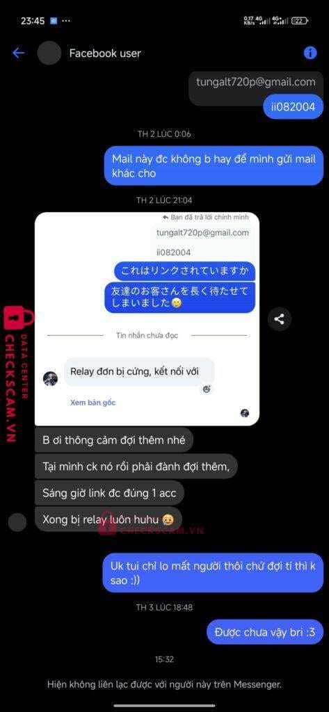 1055460118 Huynh Ngoc Tin VCB bị cảnh báo lừa đảo scam