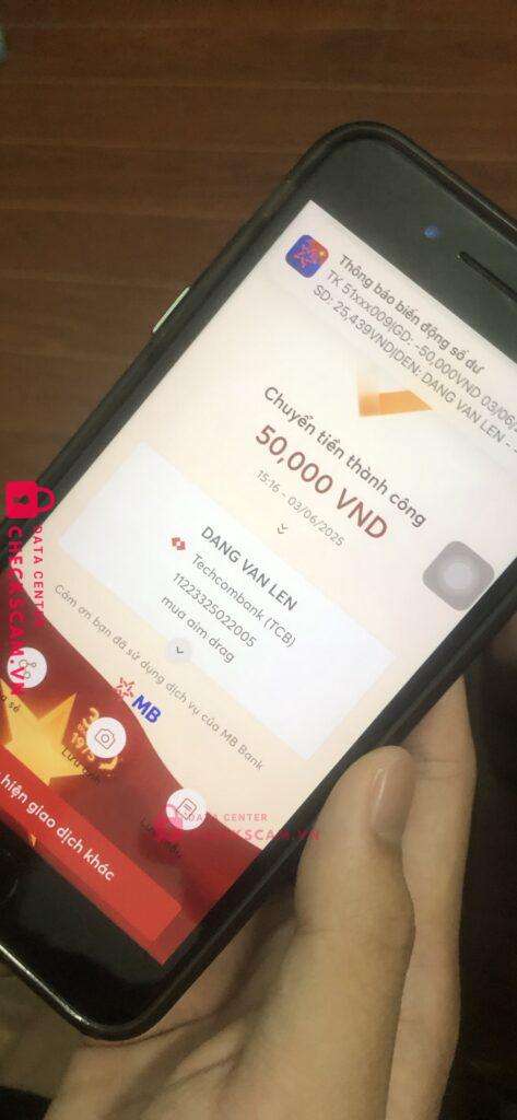 11223325022005 Dang Van Len Techcombank bị cảnh báo lừa đảo scam