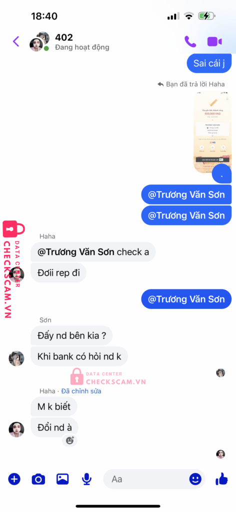 265757567576585 Truong Van Son VP BANK bị cảnh báo lừa đảo scam