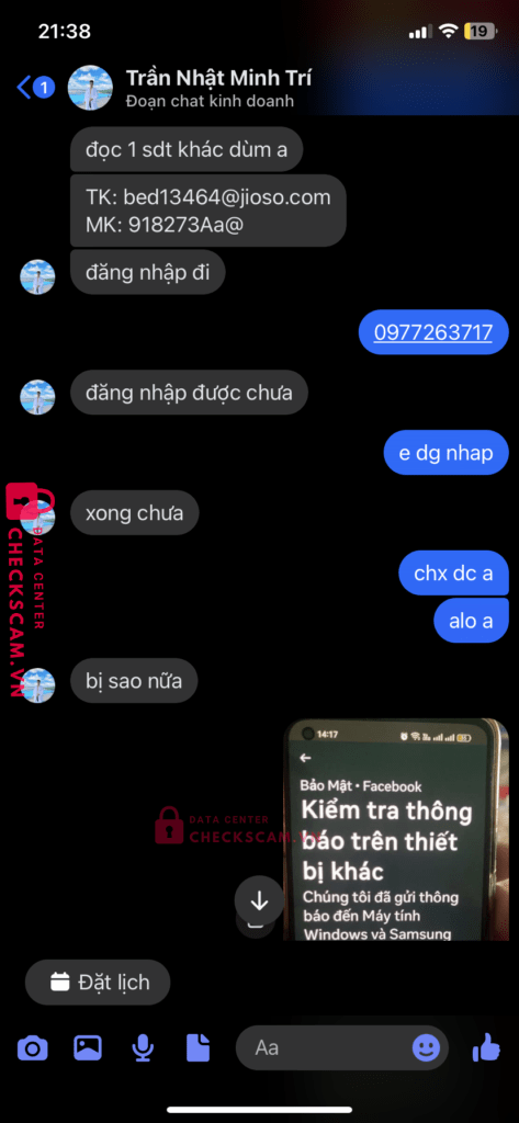 3219386688 Le Thi Thanh Diem MB bị cảnh báo lừa đảo scam