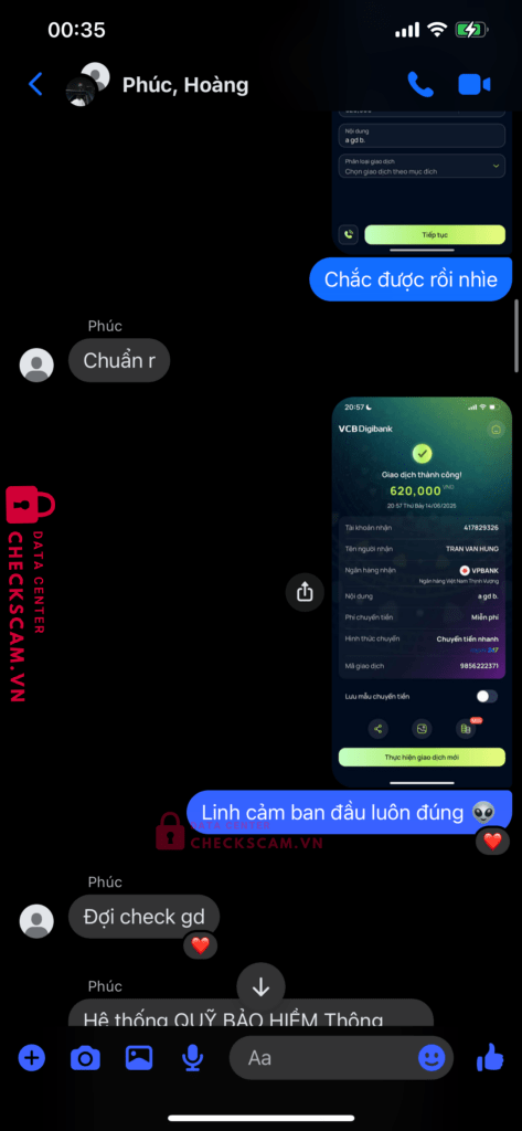 417829326 Tran Van Hung VP Bank bị cảnh báo lừa đảo scam