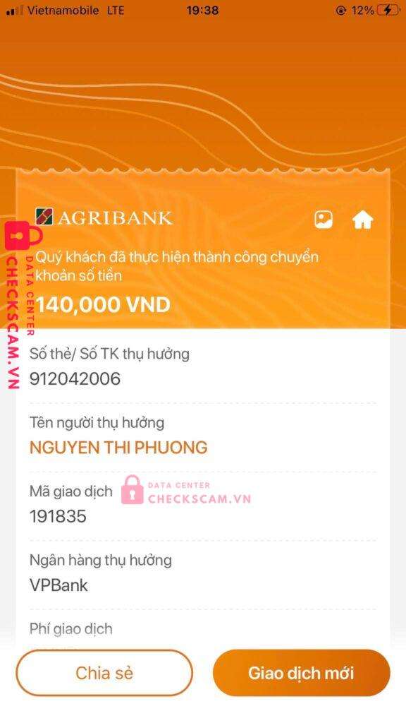 912042006 Nguyen Thi Phuong VP BANK bị cảnh báo lừa đảo scam