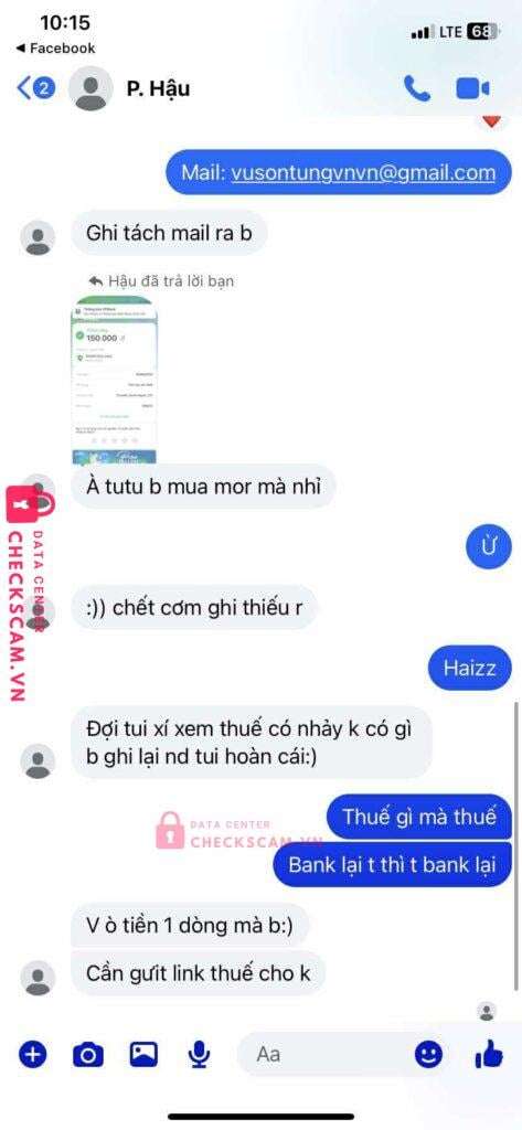 9941118903 Pham Huu Hau VCB bị cảnh báo lừa đảo scam