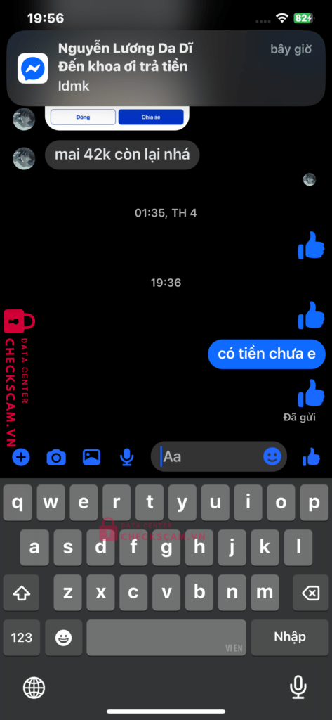 99ZP25215M19322325 Nguyen Ngoc Bao Long BV BANK bị cảnh báo lừa đảo scam