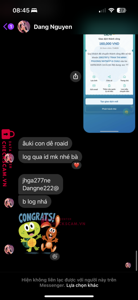 20027971 Tran Thi Minh Phuong ACB bị cảnh báo lừa đảo scam