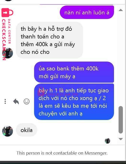 202001060004629 LE XUAN HUNG Bac A Bank bị cảnh báo lừa đảo scam