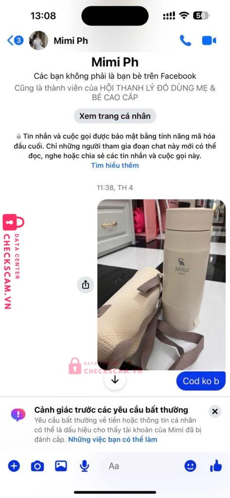 2088686879 PHAM THI THANH HOA Techcombank bị cảnh báo lừa đảo scam