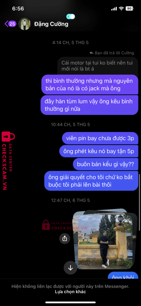 2345679390 Dang Nguyen Quoc Cuong Techcombank bị cảnh báo lừa đảo scam