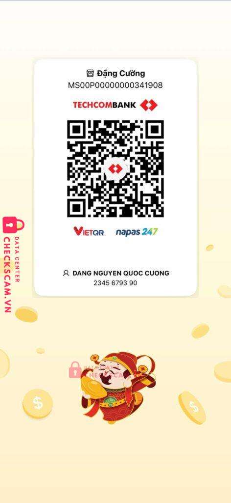 2345679390 Dang Nguyen Quoc Cuong Techcombank bị cảnh báo lừa đảo scam