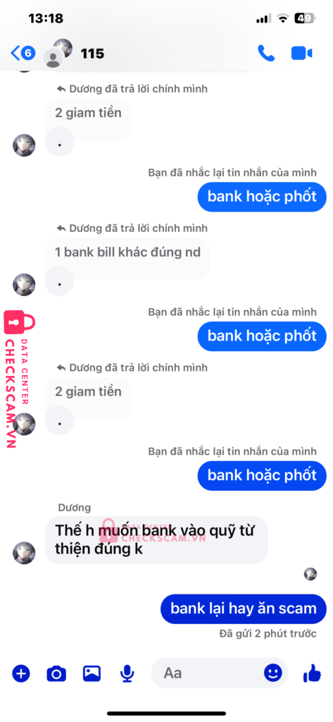 2702034480 PHAN HUU PHU MB bị cảnh báo lừa đảo scam