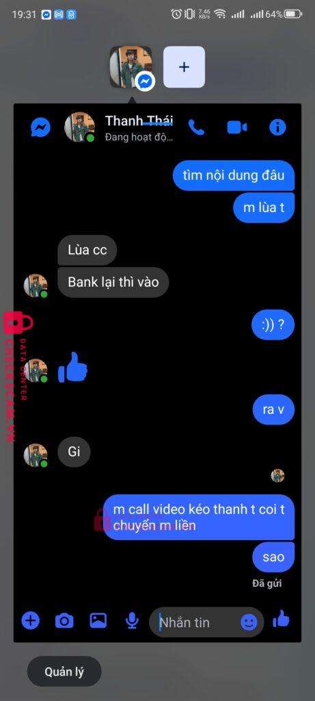 29111111110 TRAN THANH THAI MB bị cảnh báo lừa đảo scam