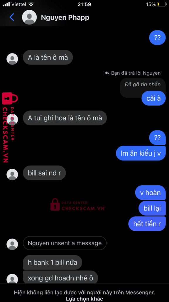 00002307200822 Nguyen Van Duc Phap MB bị cảnh báo lừa đảo scam