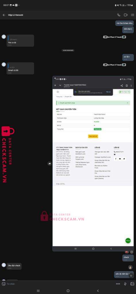 0386648761 Luong Van Chinh MB bị cảnh báo lừa đảo scam