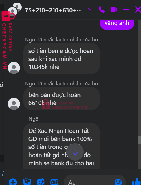 067813383 Vu Van Ngoc VIB bị cảnh báo lừa đảo scam