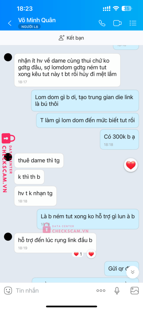 10000510822 Vo Minh Quan TP BANK bị cảnh báo lừa đảo scam