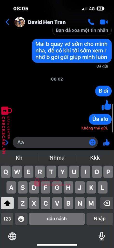 1877747946 Vo Hoang Khoi VCB bị cảnh báo lừa đảo scam