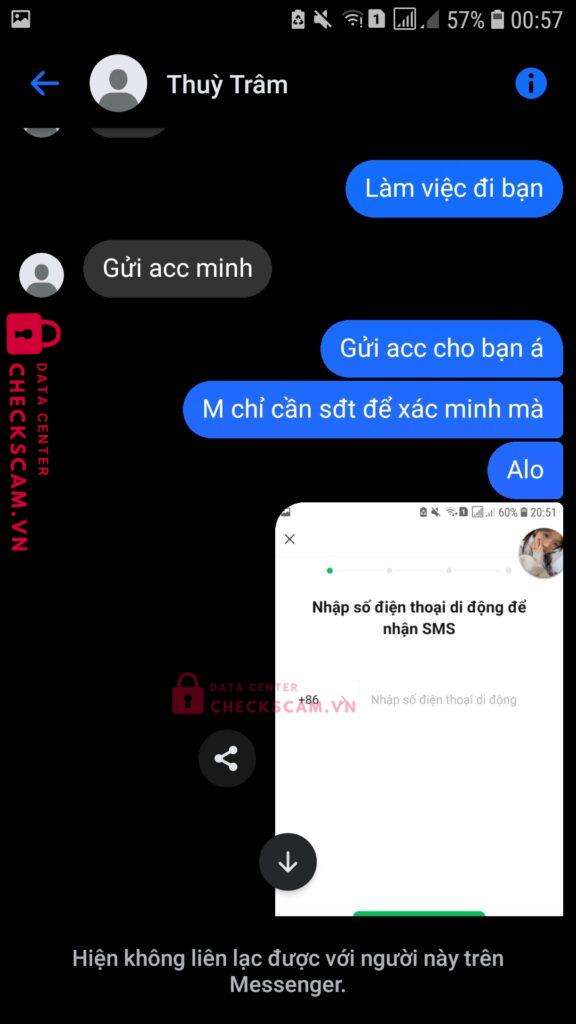 32189999999 Phan Thai Nhat MB bị cảnh báo lừa đảo scam