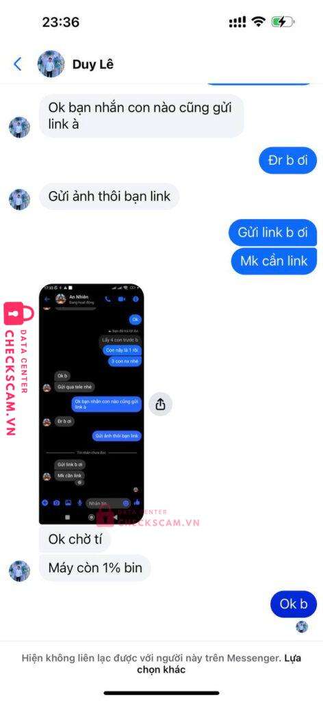 32222222244 Le Duy MB bị cảnh báo lừa đảo scam