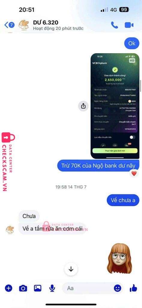 8860977997 Pham Nhut Minh BIDV bị cảnh báo lừa đảo scam