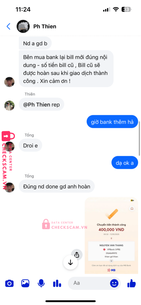 3164649970 Nguyen Van Thang VP BANK bị cảnh báo lừa đảo scam