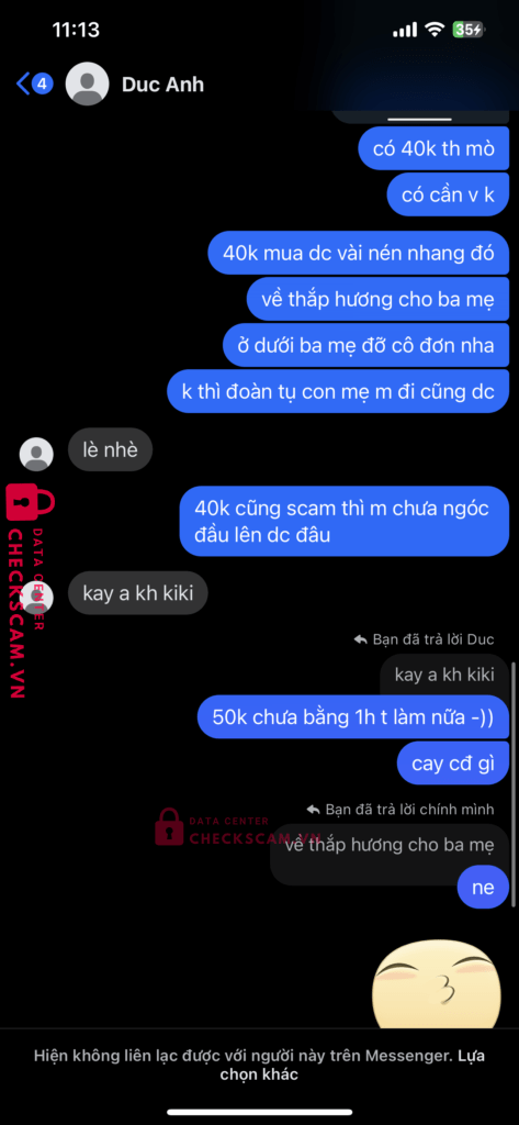 318516 VU VAN DUC ANH MB BANK bị cảnh báo lừa đảo scam