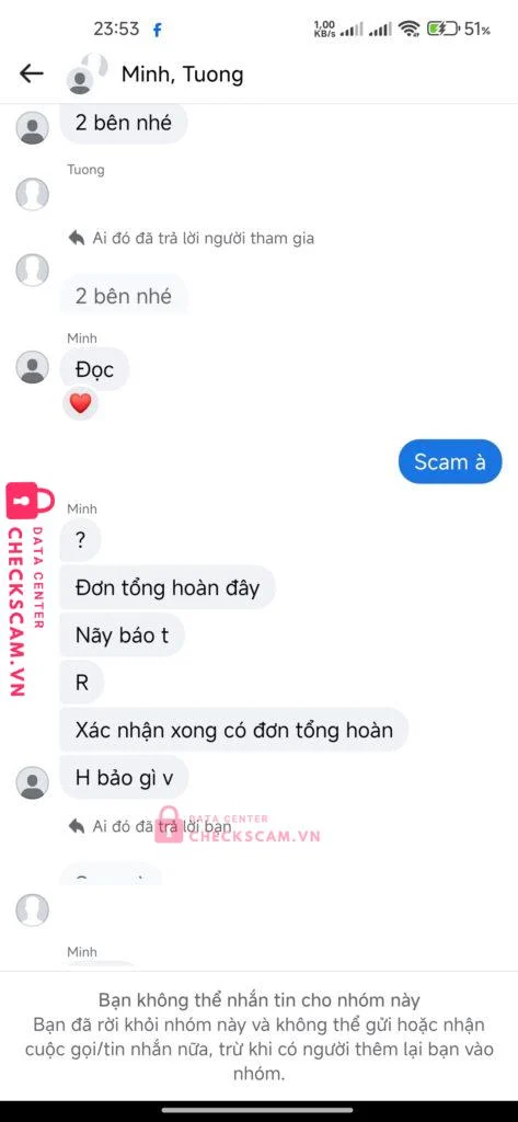 33333104763333 Nguyen Minh Tam MB bị cảnh báo lừa đảo scam