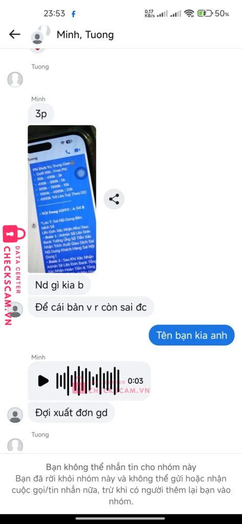 33333104763333 Nguyen Minh Tam MB bị cảnh báo lừa đảo scam