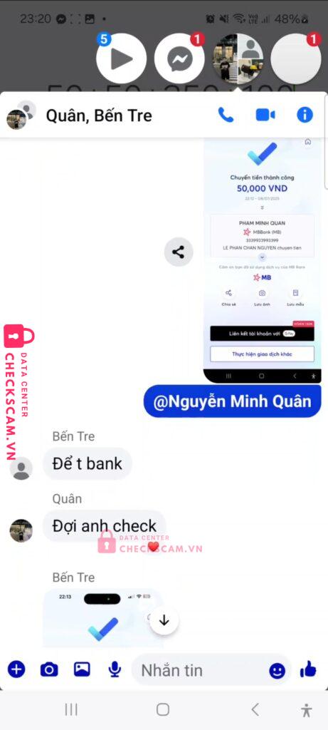 3339933993399 PHAM MINH QUAN MB bị cảnh báo lừa đảo scam