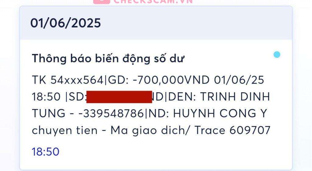 339548786 TRINH DINH TUNG VIB bị cảnh báo lừa đảo scam