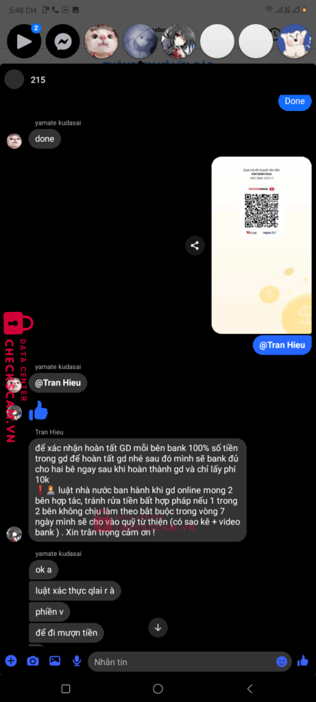 19032618351017 Tran Thi Minh Hieu Techcombank bị cảnh báo lừa đảo scam