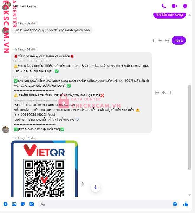 5555501555555 Nguyen Thi My Le MB bị cảnh báo lừa đảo scam