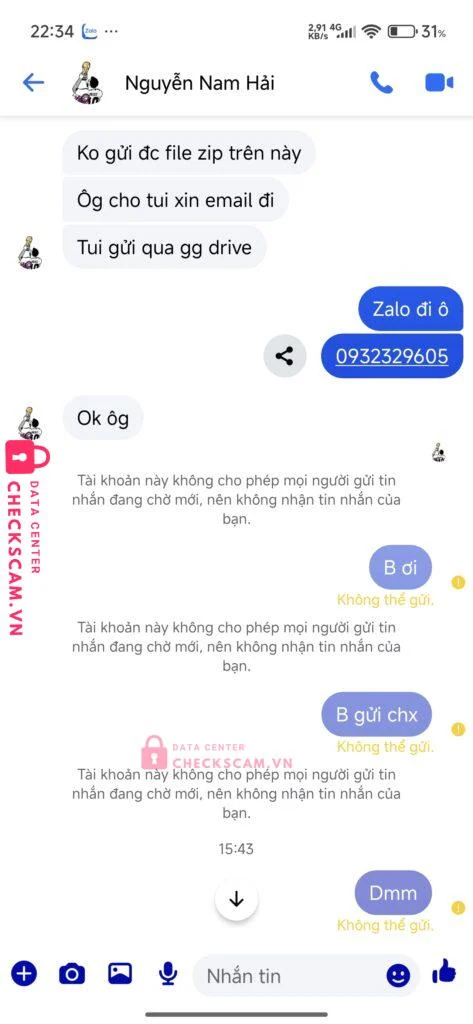 407818 BUI VAN HUAN MB bị cảnh báo lừa đảo scam