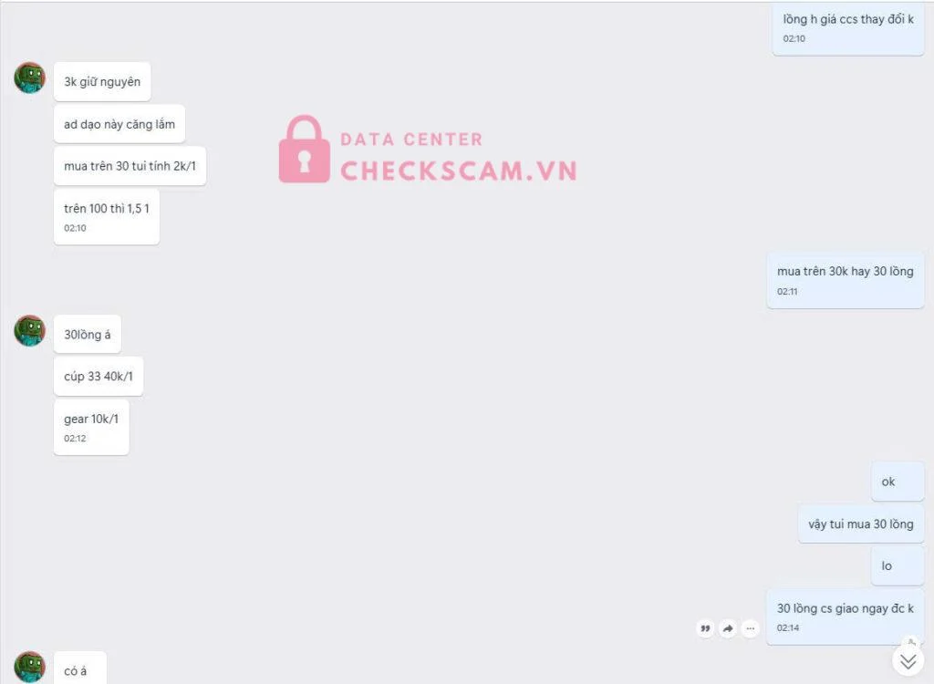 41272547 DUONG PHUONG CHUONG DAT ACB bị cảnh báo lừa đảo scam