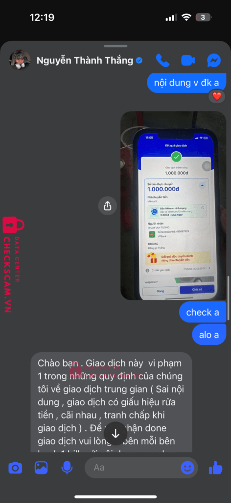 415697929 PHAM VAN TUONG VP BANK bị cảnh báo lừa đảo scam