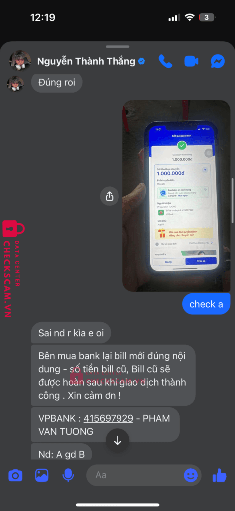 415697929 PHAM VAN TUONG VP BANK bị cảnh báo lừa đảo scam
