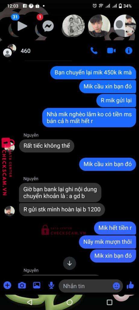 427032008 NGUYEN VAN DUC MB Bank bị cảnh báo lừa đảo scam