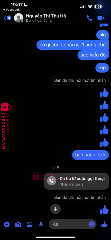 4441232004 NGUYEN THI THU HA MB bị cảnh báo lừa đảo scam