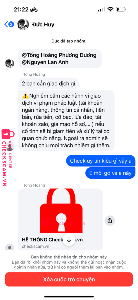 444415092004 LE VIET DUC HUY Techcombank bị cảnh báo lừa đảo scam