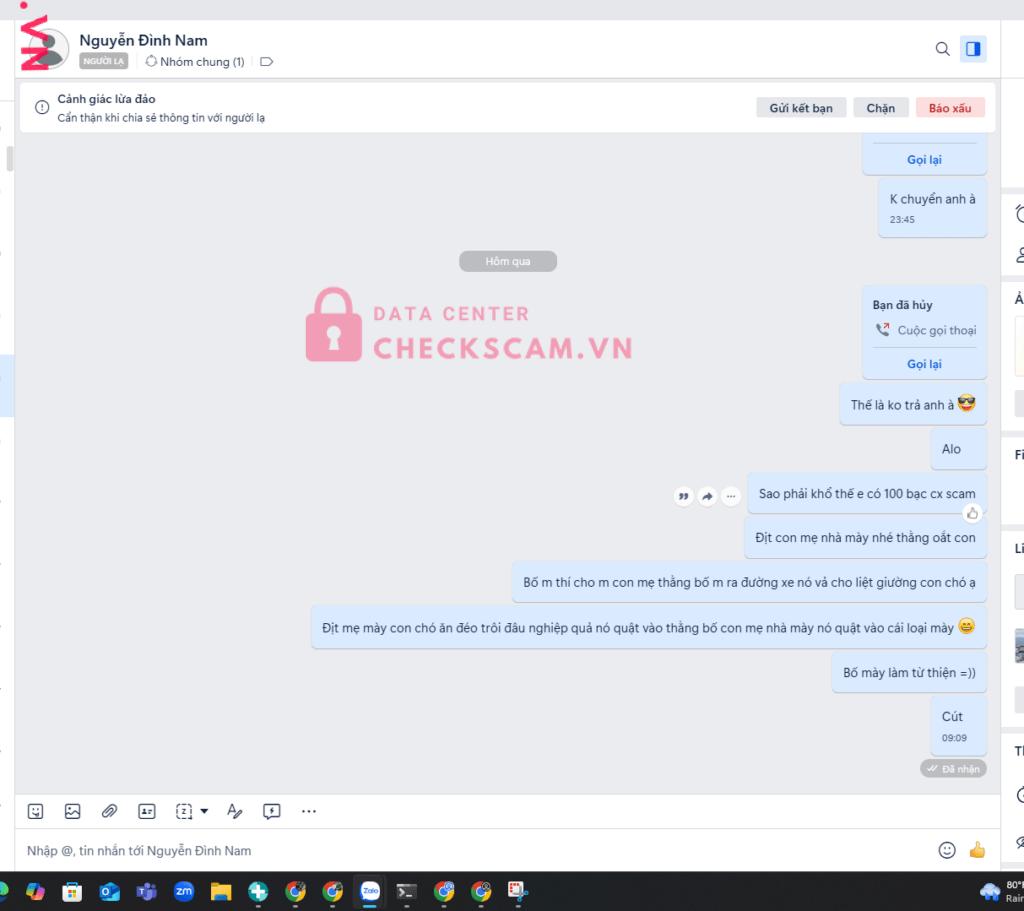 444688699999 Nguyen Dinh Nam MB bị cảnh báo lừa đảo scam