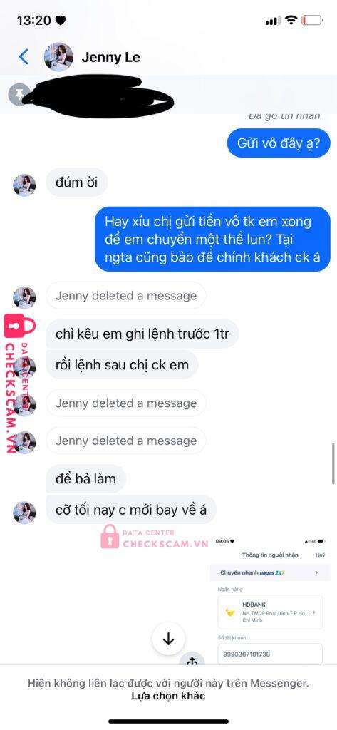 4447040134975 LE THI THANH PG BANK bị cảnh báo lừa đảo scam