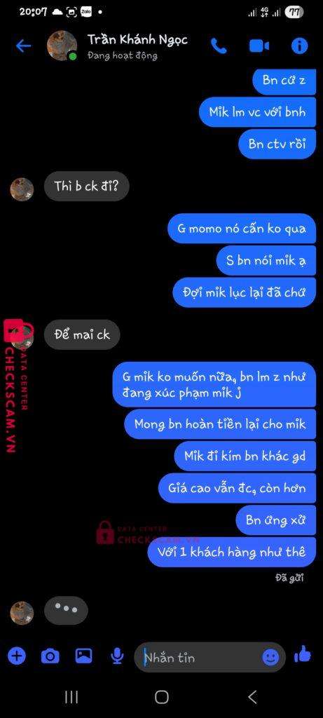45252636859 NGUYEN THI HOANG LAN MB bị cảnh báo lừa đảo scam