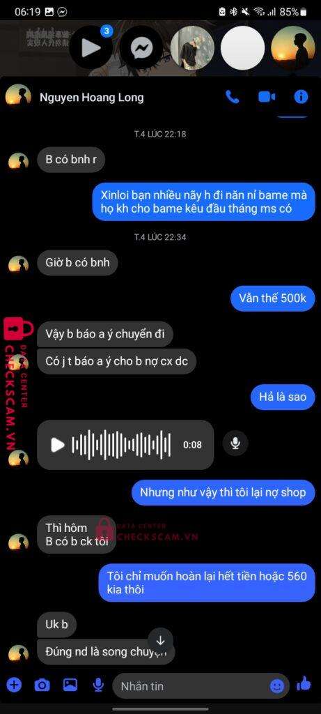 072200436 Nguyen Thanh Ly VIB bị cảnh báo lừa đảo scam