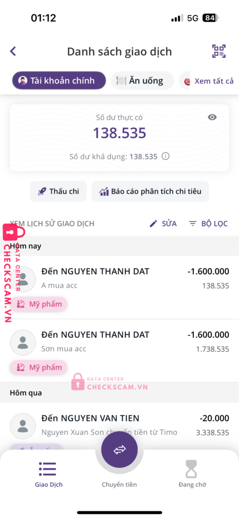 272788686 Nguyen Thanh Dat MB bị cảnh báo lừa đảo scam