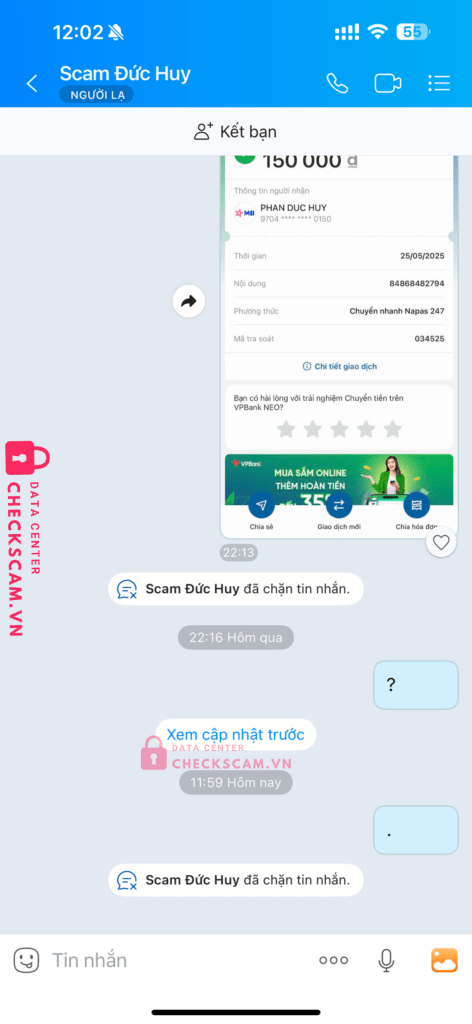 9704229204604900150 Phan Duc Huy MB bị cảnh báo lừa đảo scam