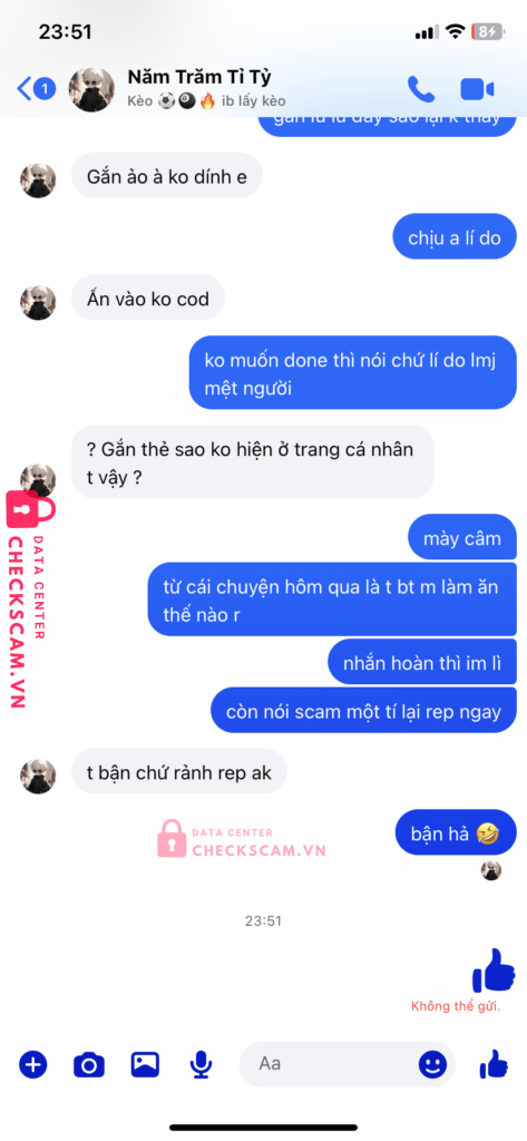 500783 NGUYEN THI TUAN HUNG MB bị cảnh báo lừa đảo scam
