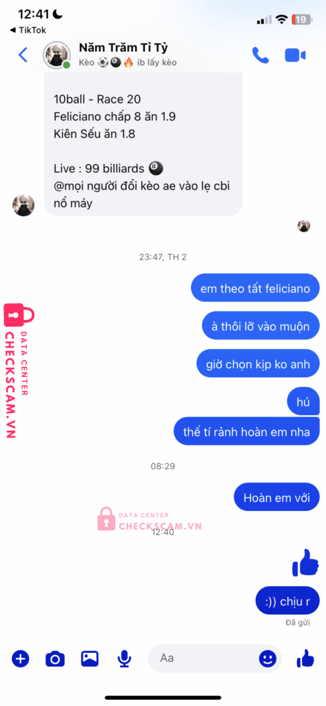 500783 NGUYEN THI TUAN HUNG MB bị cảnh báo lừa đảo scam