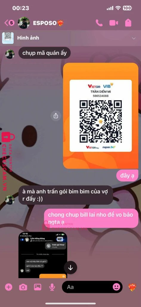 566534088 TRAN DIEM MI VIB bị cảnh báo lừa đảo scam